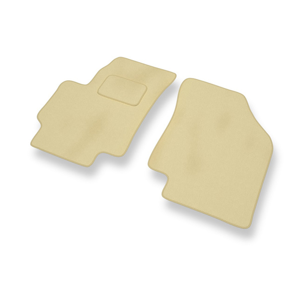 Velour gulvmåtter til Kia Rio II Hatchback, Sedan (2005-2011) - beige