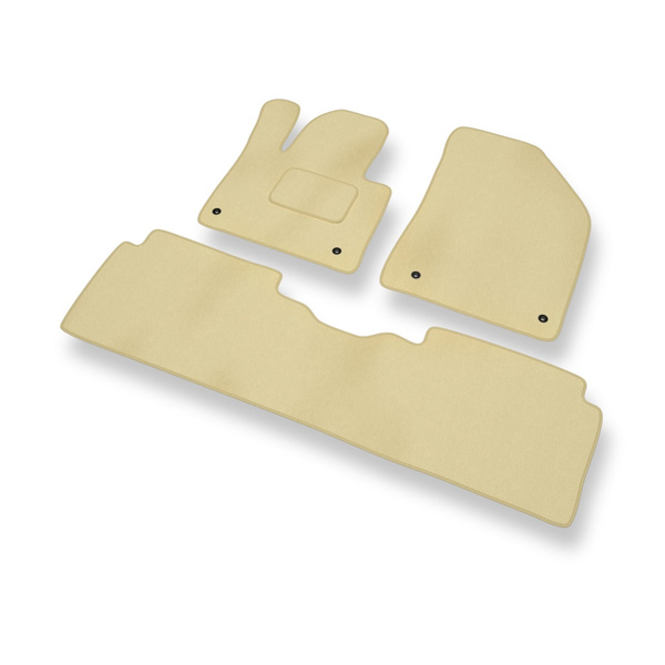 Velour gulvmåtter til Citroen C5 III Sedan, Tourer (2008-2017) - beige