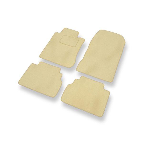 Velour gulvmåtter til Mercedes-Benz E-Klasse W210 Stationcar, Limousine (1995-2003) - beige