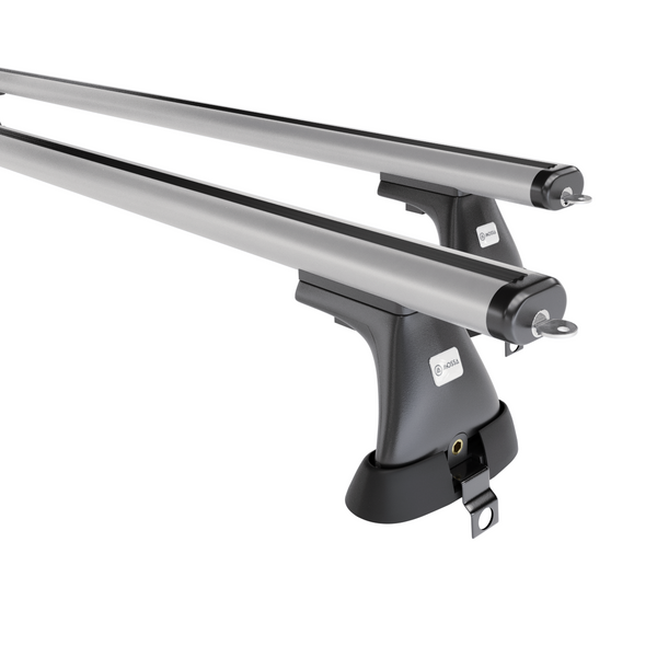 Tagbagagebærer til bil Mercedes-Benz S-Klasse W220 Limousine (1999-2005) - sølv bagagebærer til taget - lastholder - tagholder - uden monteringselementer - Aluminium