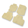 Velour gulvmåtter til Honda Accord VII Coupé, Sedan, Tourer (2003-2007) - beige