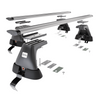 Tagbagagebærer til bil Skoda Superb mk II Liftback (2008-2015) - sølv bagagebærer til taget - lastholder - tagholder - uden monteringselementer - Aluminium