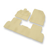 Velour gulvmåtter til Renault Scenic III Minivan (2009-2016) - beige