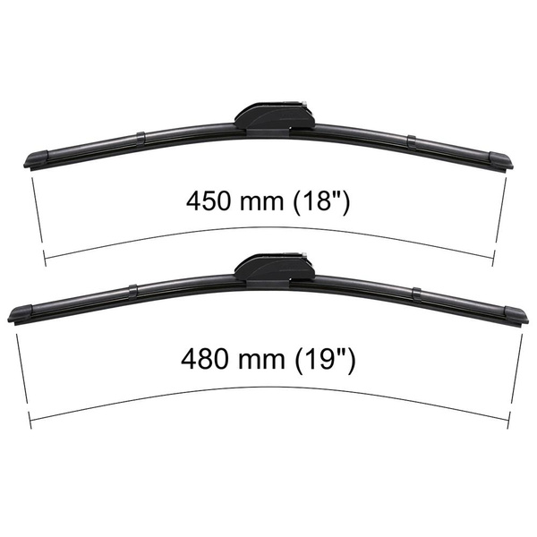 Vinduesviskere til forruden til Mini Hatch R50, R53, R56 Hatchback (06.2001-03.2012) - Flad viskerblade