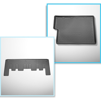 Bagagerumsmåtte og bilmåttesæt TPE PREMIUM skræddersyet til: Ford Tourneo Custom