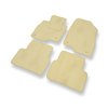 Velour gulvmåtter til Mazda 3 III Hatchback, Sedan (2013-2019) - beige