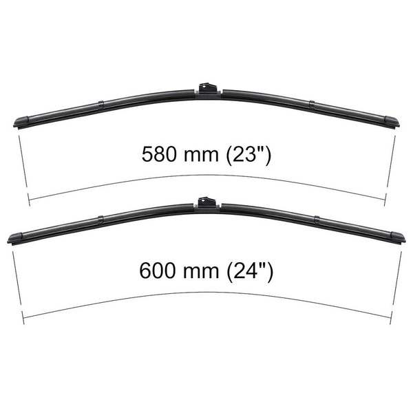 Vinduesviskere til forruden til BMW 6-serie E63 Coupé, Cabriolet (01.2004-07.2010) - Flad viskerblade