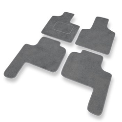 Velour gulvmåtter til Chrysler Grand Voyager III Minivan (1996-2000) - grå