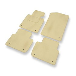 Velour gulvmåtter til BMW 3-serie M3 III E46 Compact, Coupé, Cabriolet, Limousine, Touring (2001-2006) - beige
