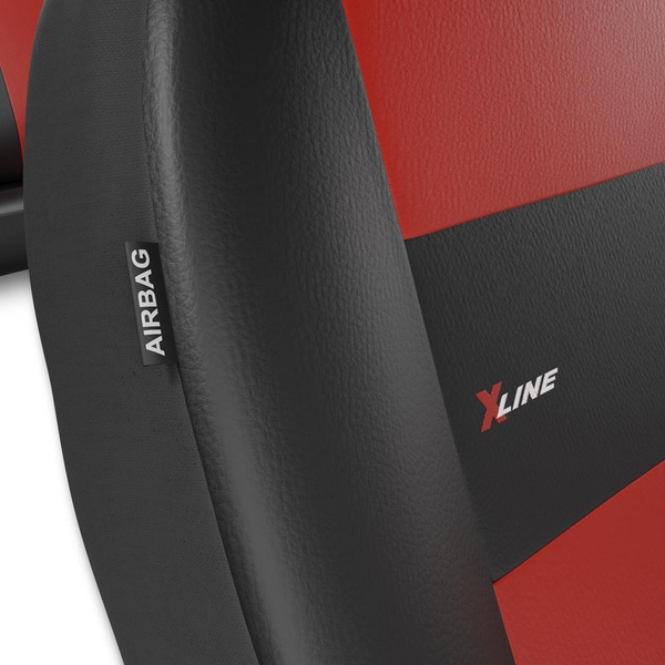 Universelle sædebetræk til biler til Skoda Superb I, II, III, IV (2001-....) - röd