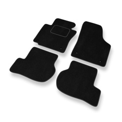 Velour gulvmåtter til Skoda Octavia II Stationcar, Liftback (2004-2013) - sort