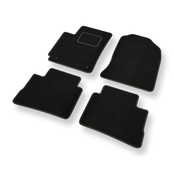 Velour gulvmåtter til Hyundai Kona Crossover (2017-2023) - sort