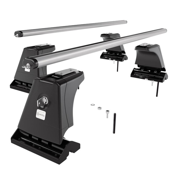 Tagbagagebærer til bil Citroen C5 Sedan (2008-2017) - sølv bagagebærer til taget - lastholder - tagholder - Monteringspunkter - Aluminium