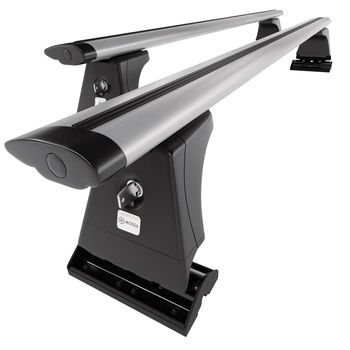 Tagbagagebærer til bil Peugeot 207 Hatchback (2006-2012) - sølv bagagebærer til 