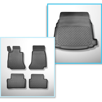 Bagagerumsmåtte og bilmåttesæt TPE skræddersyet til: Mercedes-Benz CLS C257 Coup