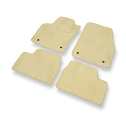 Velour gulvmåtter til Opel Astra H Caravan, Hatchback, Cabriolet, Sedan (2004-2012) - beige