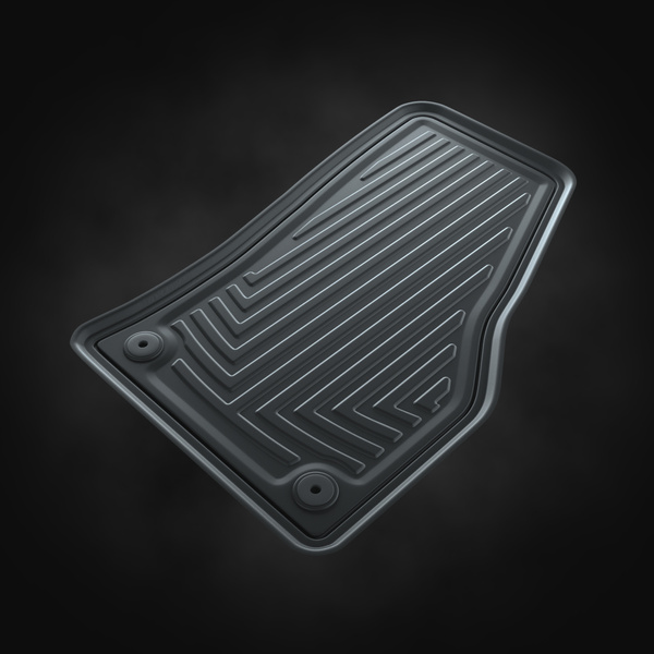 Gummigulvmåtter til biler Seat Leon IV Hatchback, Sportstourer (2020-....) - sort - 4 stk.