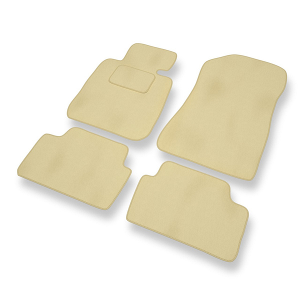 Velour gulvmåtter til BMW 1-serie E81/E87 Coupé, Hatchback (2004-2013) - beige