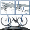 Cykelholder i aluminium til bilens tag - 2xM-17