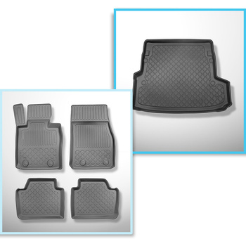 Bagagerumsmåtte og bilmåttesæt TPE skræddersyet til: BMW 3-serie F31 Touring (12