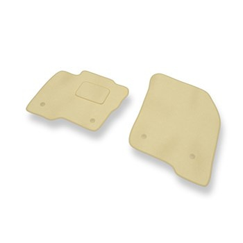 Velour gulvmåtter til Ford S-Max II Minivan (2015-2023) - beige