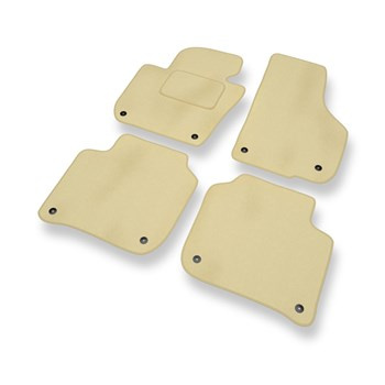 Velour gulvmåtter til Skoda Superb II Stationcar, Liftback (2008-2015) - beige