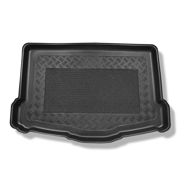 Gulvmåtte til bagagerum Nissan Qashqai II J11 Crossover (02.2014-05.2021) - nederste bagagerum med reservehjul til midlertidig brug (dobbelt gulv fjernet fra bagagerummet)