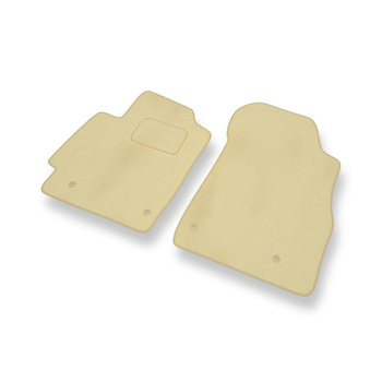 Velour gulvmåtter til Mazda 2 II Hatchback, Sedan (2007-2014) - beige