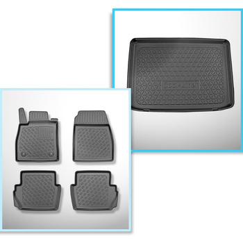 Bagagerumsmåtte og bilmåttesæt TPE PREMIUM skræddersyet til: Ford Puma Crossover