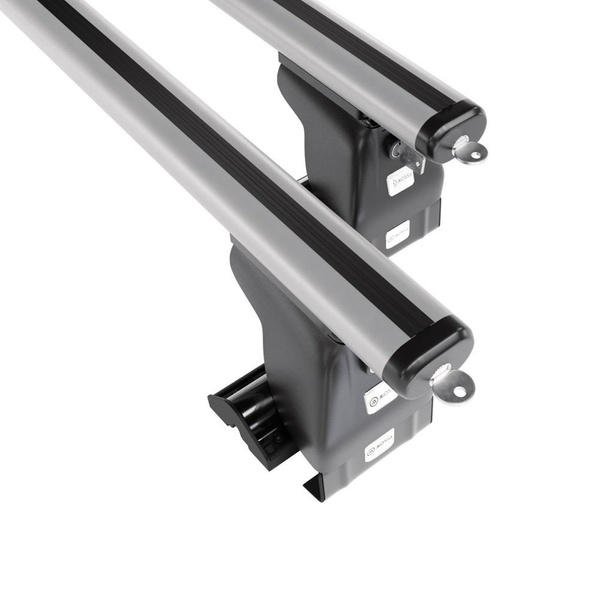 Tagbagagebærer til bil Volkswagen Polo mk IV Classic (2001-2009) - sølv bagagebærer til taget - lastholder - tagholder - uden monteringselementer - Aluminium