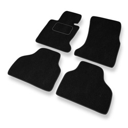 Velour gulvmåtter til BMW 7-serie IV E65/E66 (2001-2008) - sort