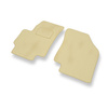 Velour gulvmåtter til Kia Rio II Hatchback, Sedan (2005-2011) - beige
