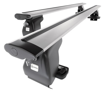 Tagbagagebærer til bil Volvo C40 SUV (2022-....) - sølv bagagebærer til taget - 