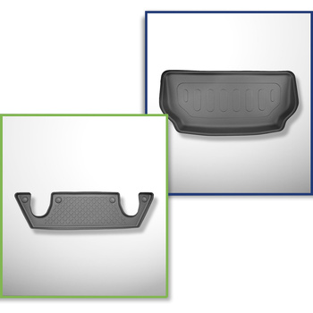 Bagagerumsmåtte og bilmåttesæt TPE skræddersyet til: Tesla Model X SUV (01.2021-