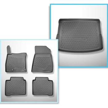 Bagagerumsmåtte og bilmåttesæt TPE PREMIUM skræddersyet til: Kia Niro II (SG2) C
