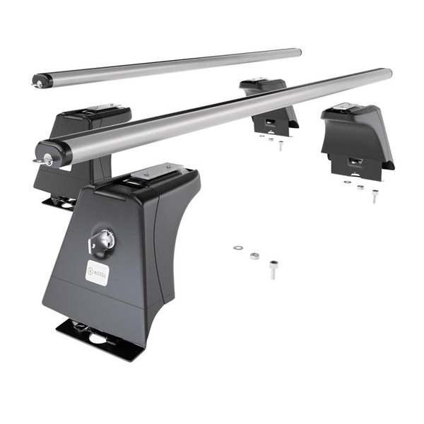 Tagbagagebærer til bil Iveco Daily III, IV, V, VI Varevogn (2000-....) - sølv bagagebærer til taget - lastholder - tagholder - Monteringspunkter - Aluminium