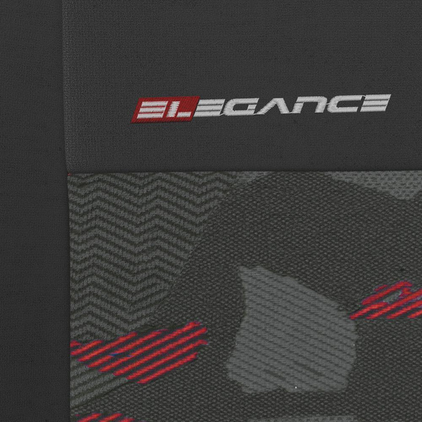 Universelle sædebetræk til biler til Ford Transit Connect I, II, III, IV (2009-....) - röd