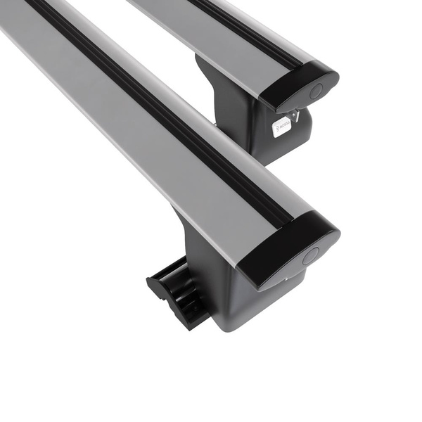 Tagbagagebærer til bil Ford Focus mk II Stationcar (2005-2007) - sølv bagagebærer til taget - lastholder - tagholder - T-profil - Aluminium