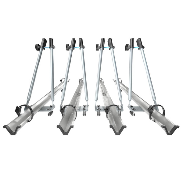 Cykelholder i aluminium til bilens tag - 4xM-42