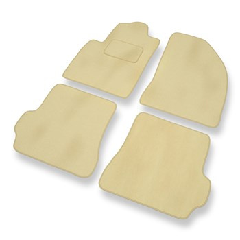 Velour gulvmåtter til Ford Fiesta V Hatchback, Varevogn (2002-2008) - beige