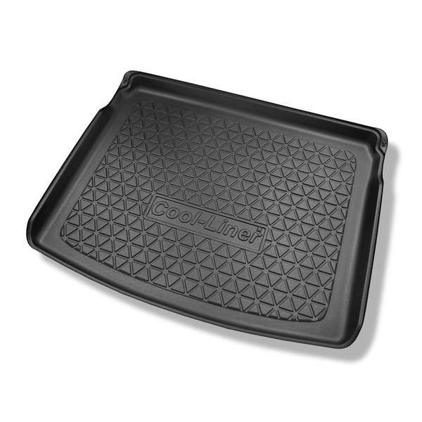 Bagagerumsmåtte og bilmåttesæt TPE PREMIUM skræddersyet til: Jeep Compass II MP SUV (08.2017-....) - til modeller med bevægeligt gulv i bagagerummet; til øverste og nederste niveau af bagagerummet; Ikke til Plug-in Hybrid version