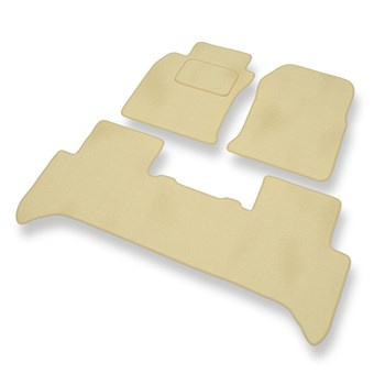 Velour gulvmåtter til Toyota Land Cruiser J120 SUV (2002-2009) - beige