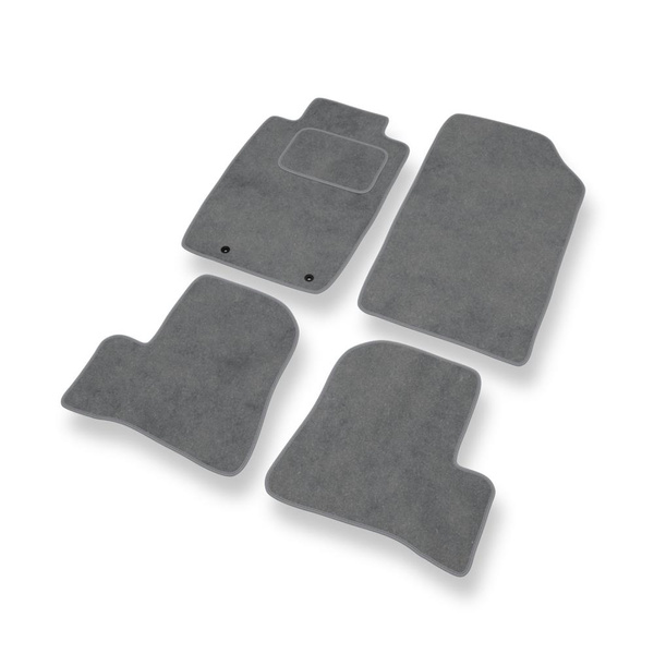 Velour gulvmåtter til Peugeot 206 I Hatchback, Cabriolet, Sedan, SW (1998-2012) - grå