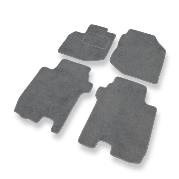 Velour gulvmåtter til Honda Jazz III Hatchback (2008-2015) - grå