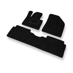 Velour gulvmåtter til Citroen C5 III Sedan, Tourer (2008-2017) - sort