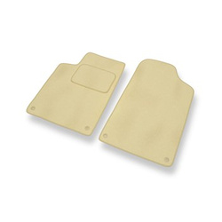 Velour gulvmåtter til Peugeot 607 (1999-2010) - beige