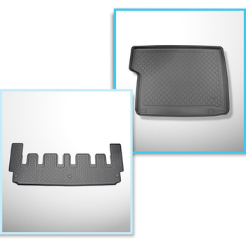 Bagagerumsmåtte og bilmåttesæt TPE skræddersyet til: Ford Tourneo Custom Varevog