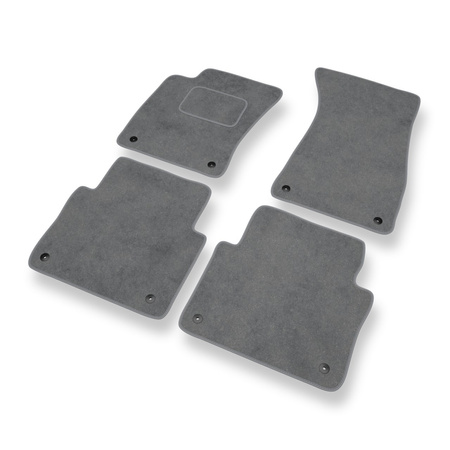 Velour gulvmåtter til Audi A8 II D3 (Lang version) (2002-2010) - grå