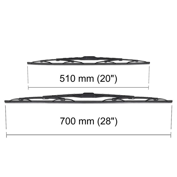Vinduesviskere til forruden til Fiat Scudo II Stationcar (01.2007-2016) - Standard viskerblade