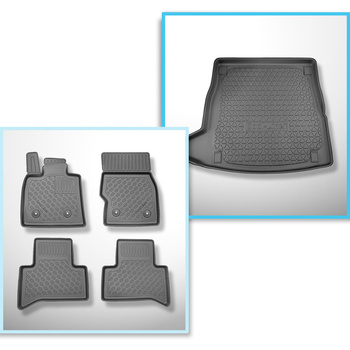 Bagagerumsmåtte og bilmåttesæt TPE PREMIUM skræddersyet til: Alfa Romeo Stelvio 